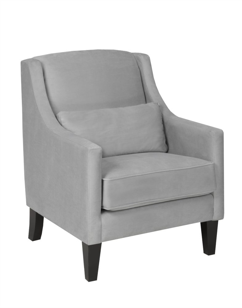 Contemporary Grey Accent Chair Arrow Furniture