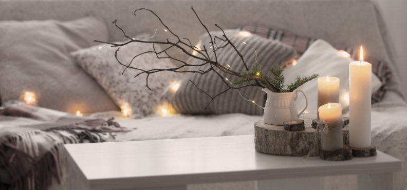 winter, decor, in, a, home