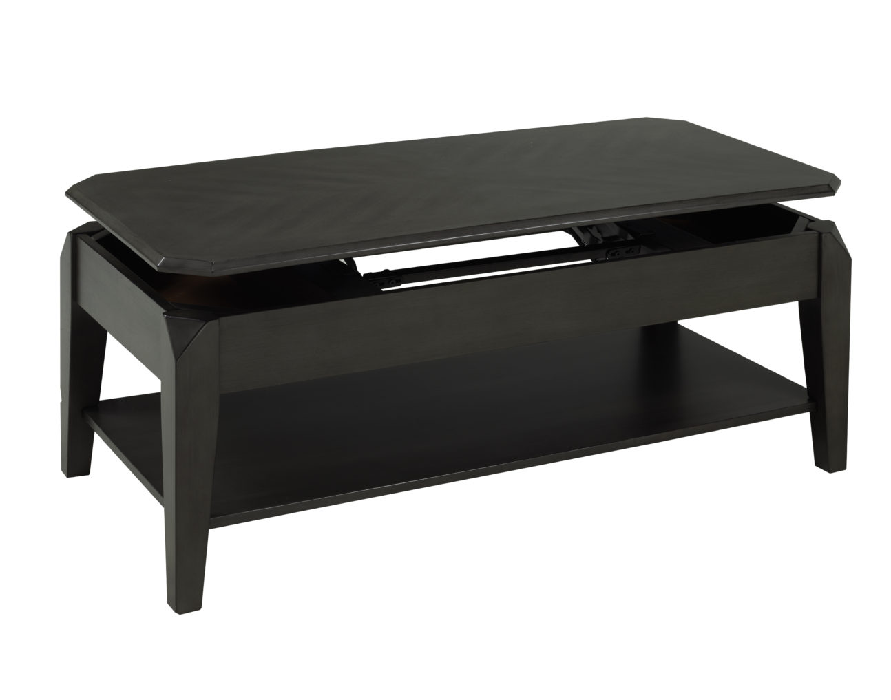 Transitional Grey Lift Top Occasional Tables