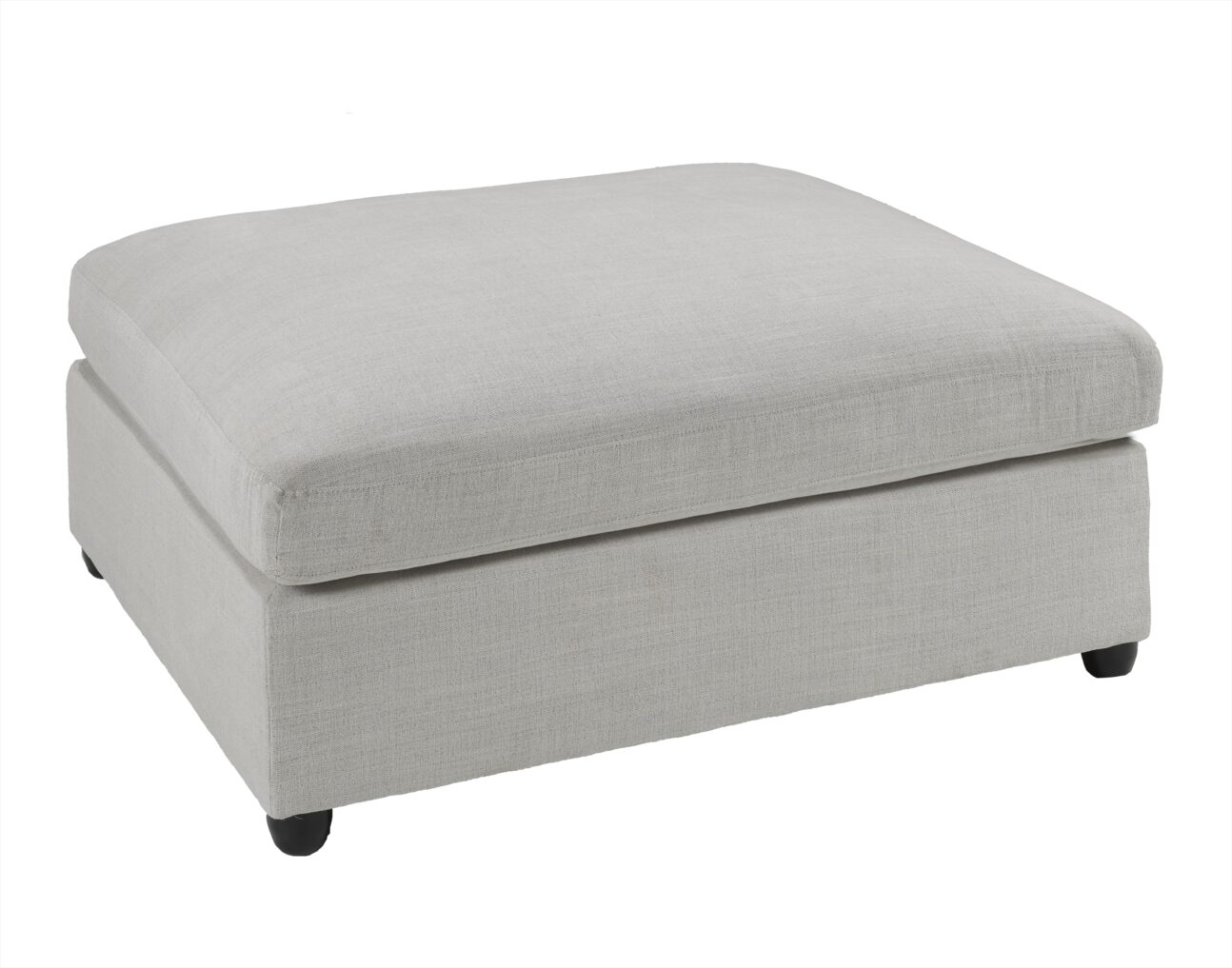 Contemporary Cream Ottoman