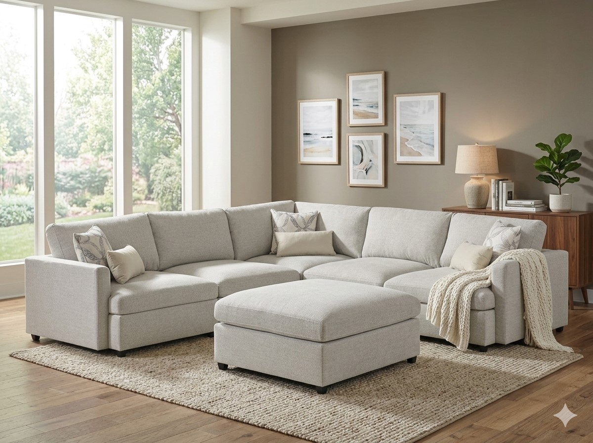 Felix Modular Sectional - Cream - Image 4
