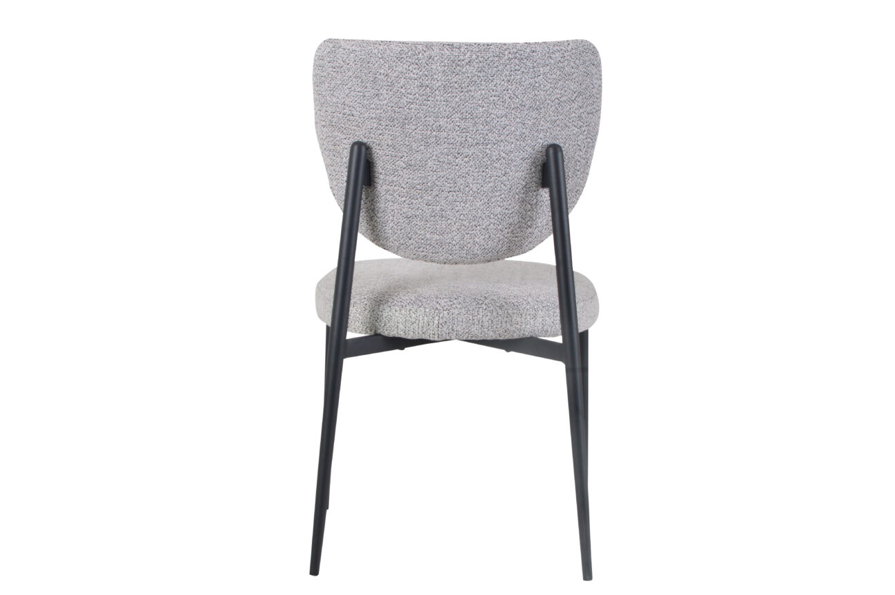 Modern Grey and Black Dining Chair - Image 4