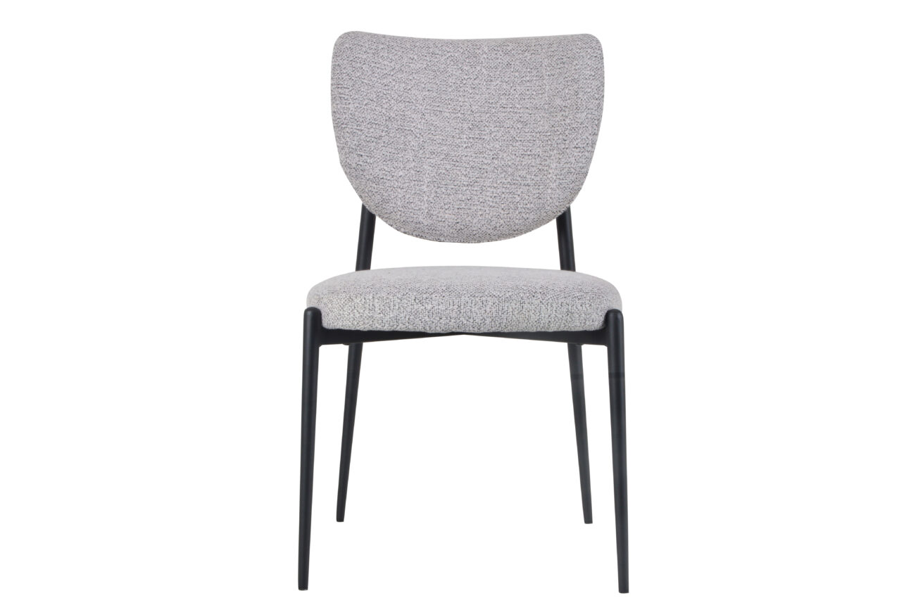 Modern Grey and Black Dining Chair - Image 2