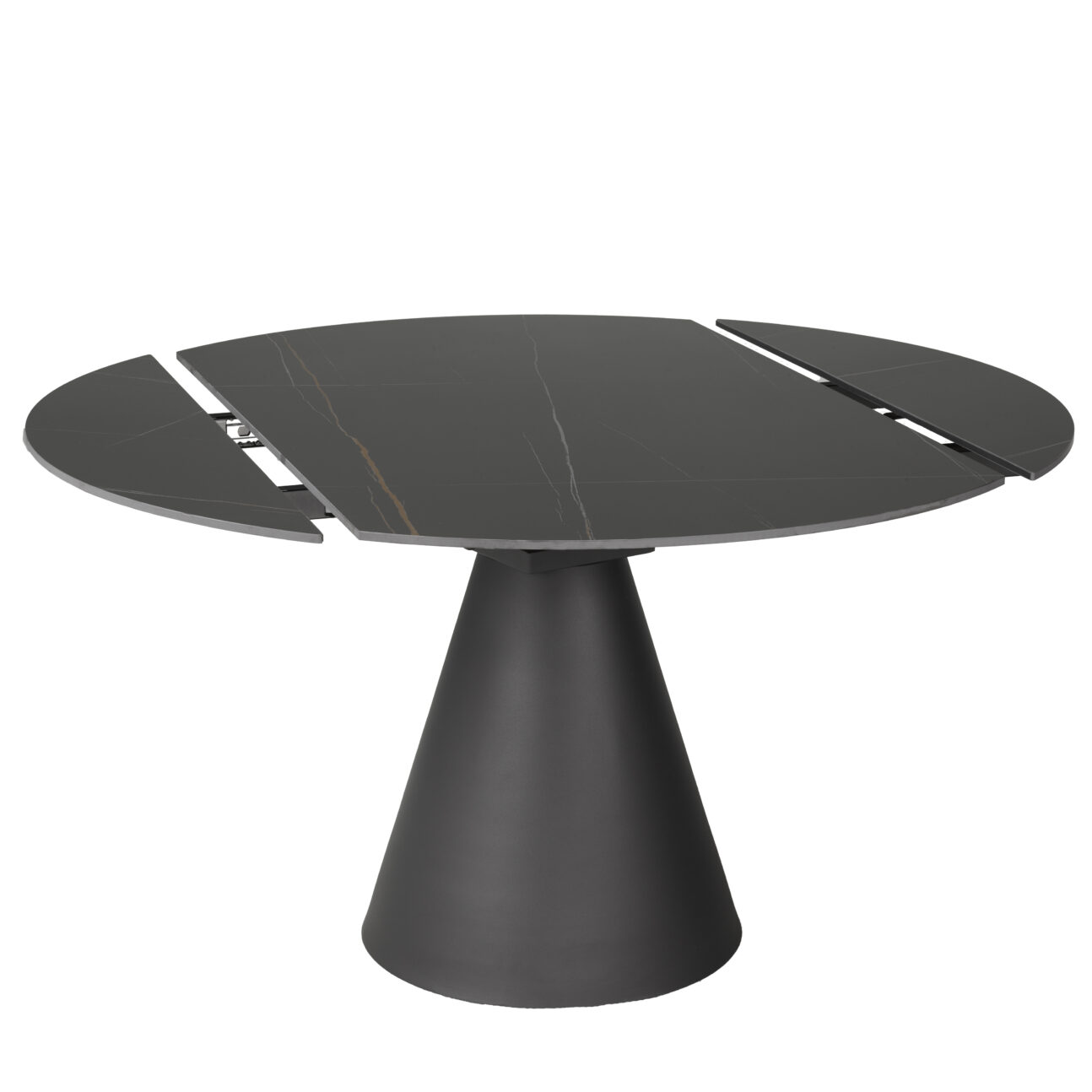 Modern Black Ceramic Round Table - Image 2