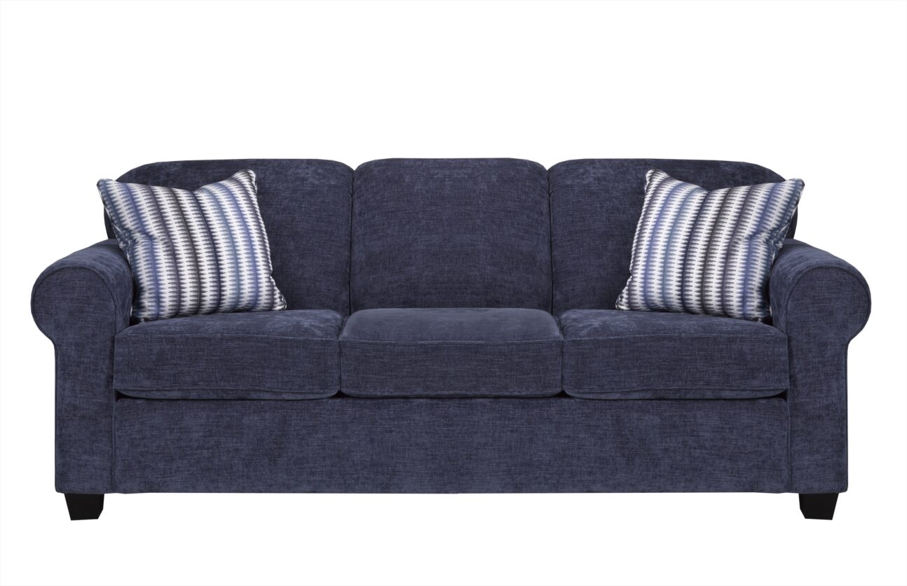 Transitional Navy Sofa Bed