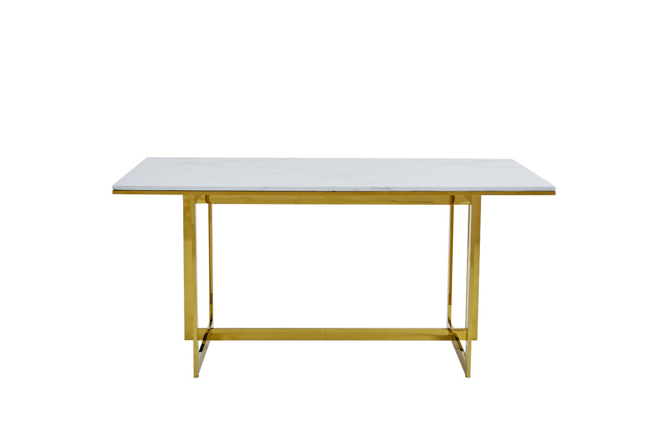 Tania Dining Room - Marble & Gold - Image 2