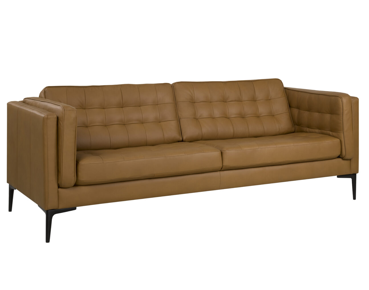 Ashton 100% Leather Living Room - Cognac - Image 2