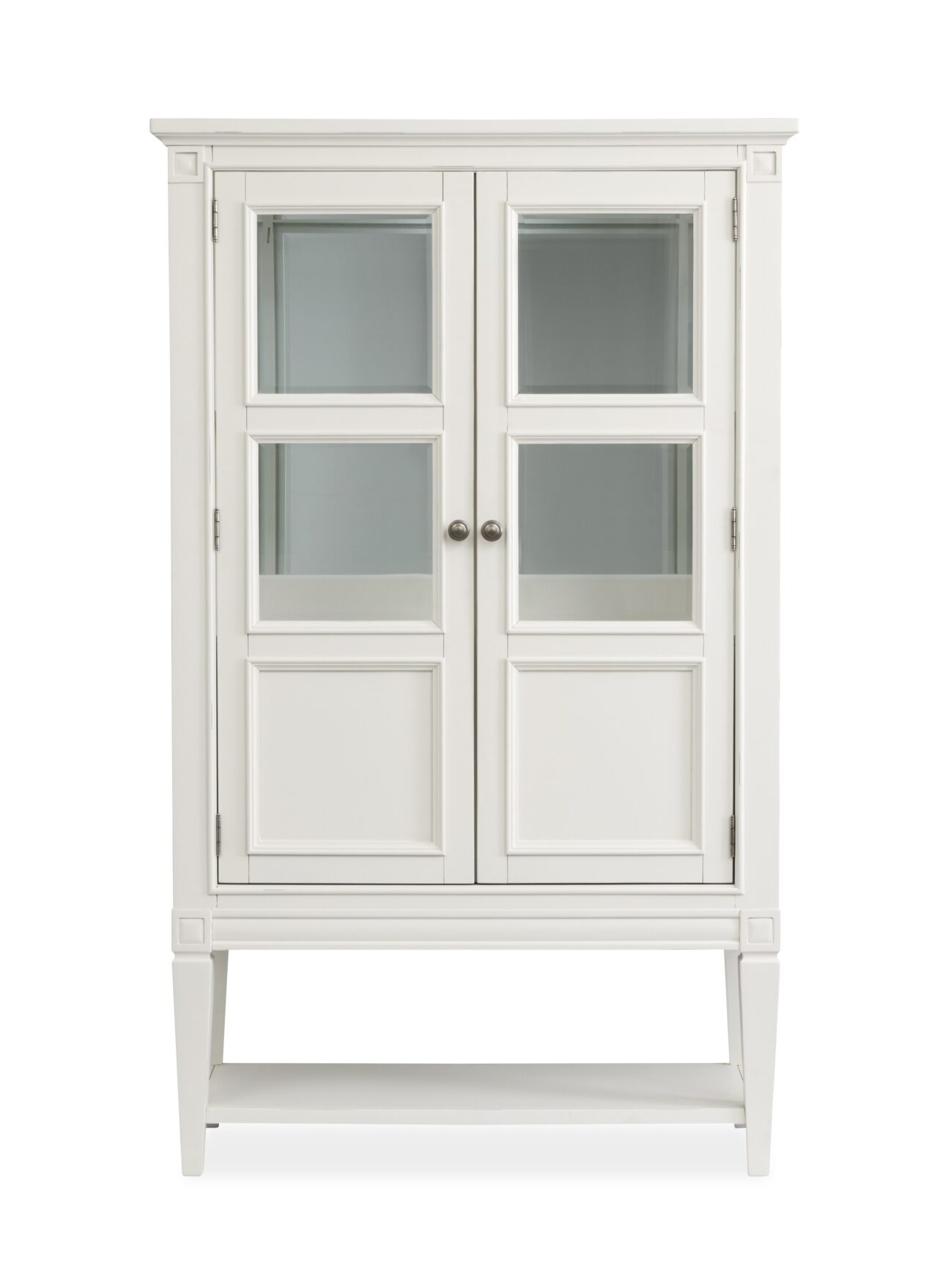 Transitional Egg Shell White Dining Room - Image 6