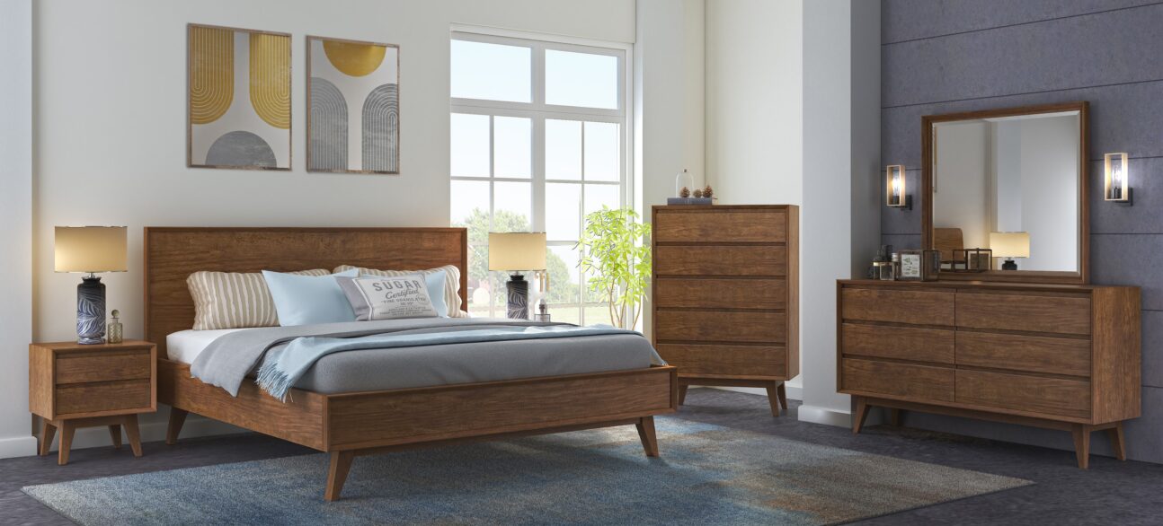 Contemporary Brown Bedroom