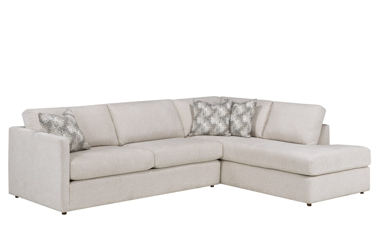 Contemporary Ivory Sectional