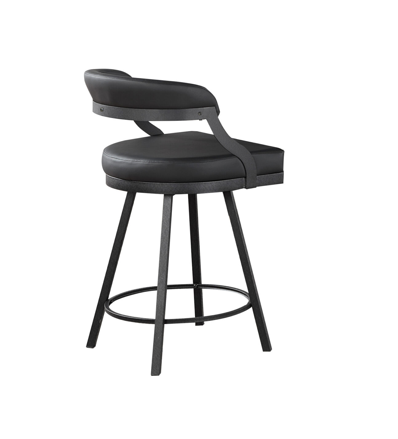 Halo Swivel Counter Chair - Black - Image 3