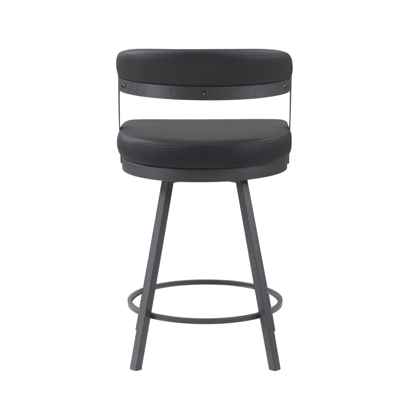 Halo Swivel Counter Chair - Black - Image 4