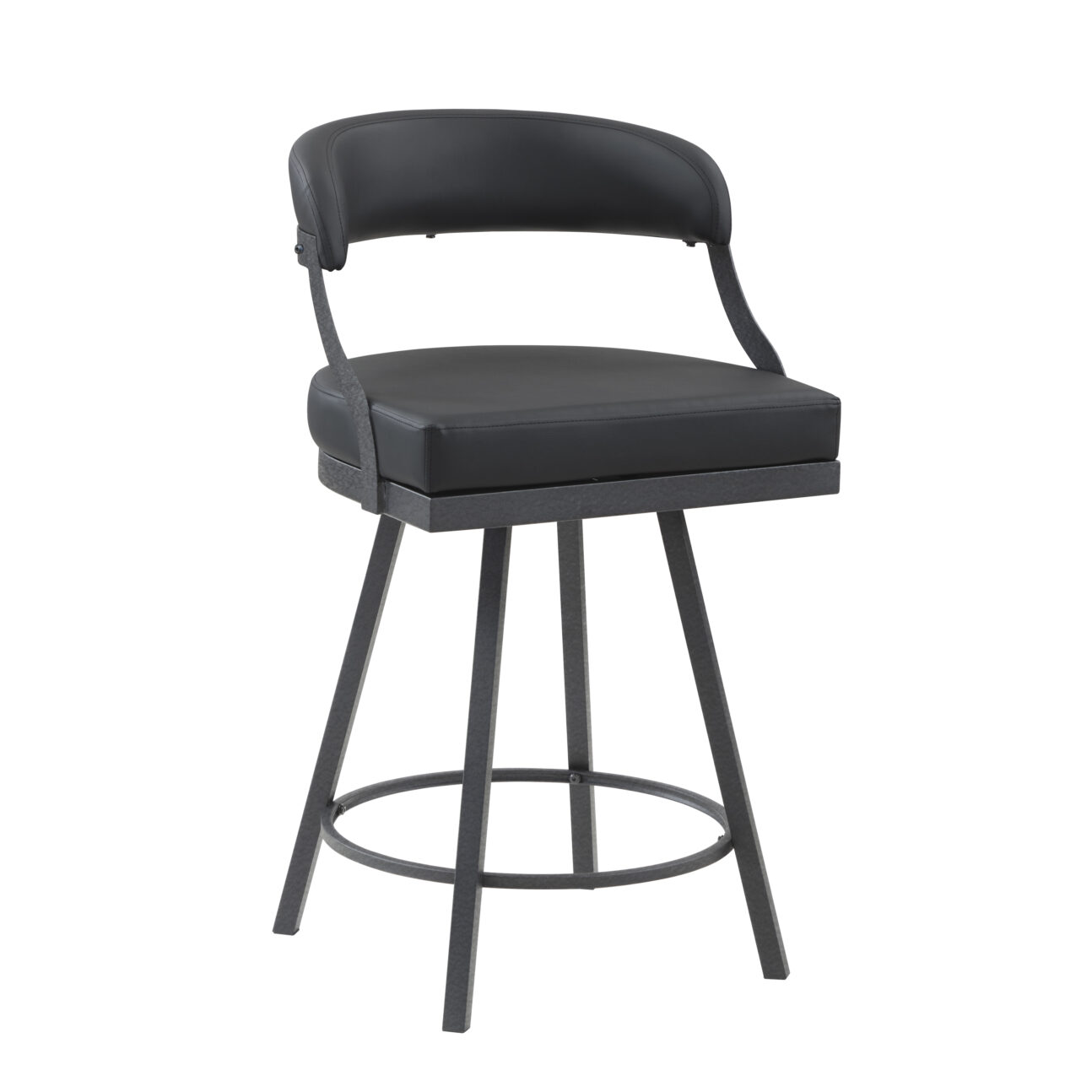Halo Swivel Counter Chair - Black