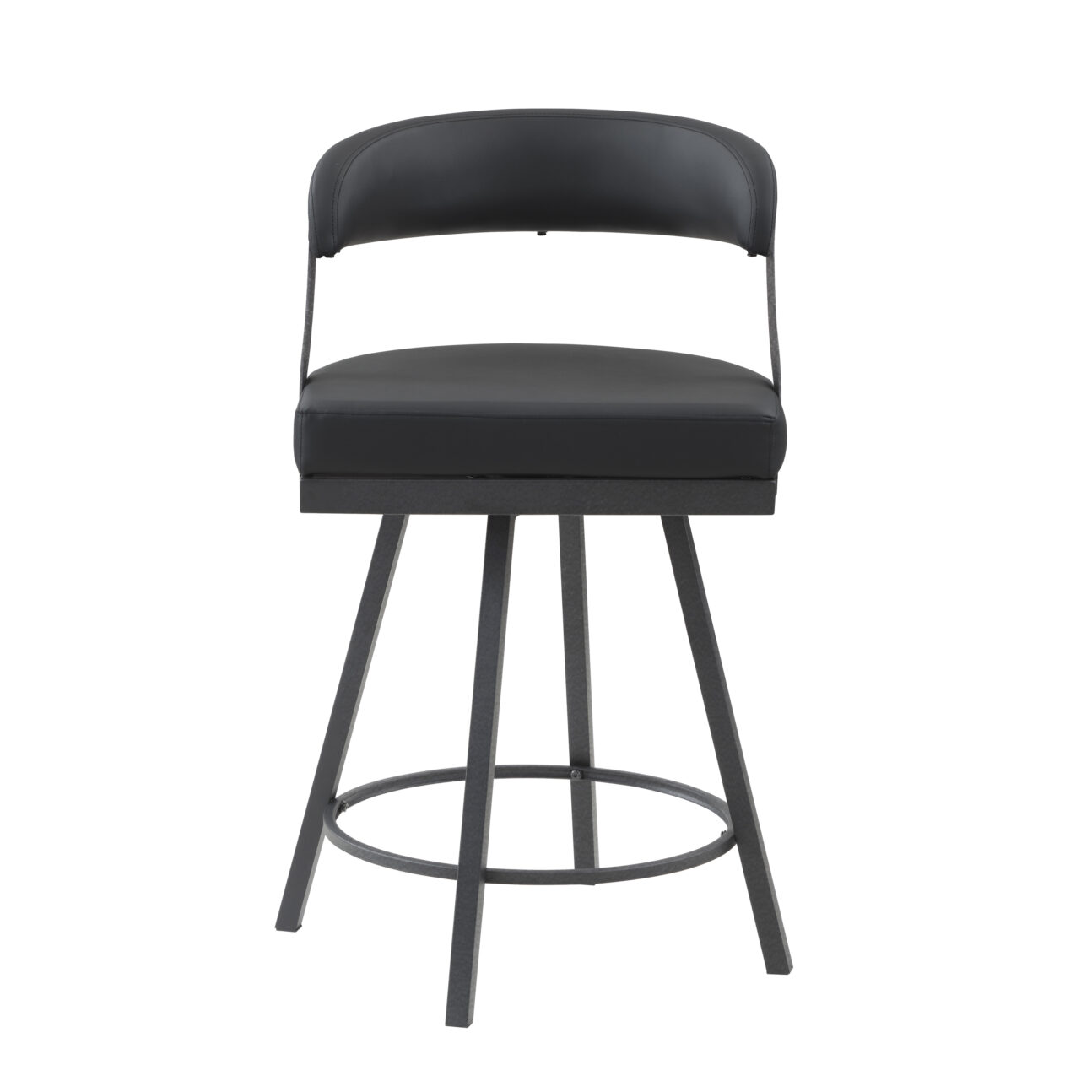 Halo Swivel Counter Chair - Black - Image 2
