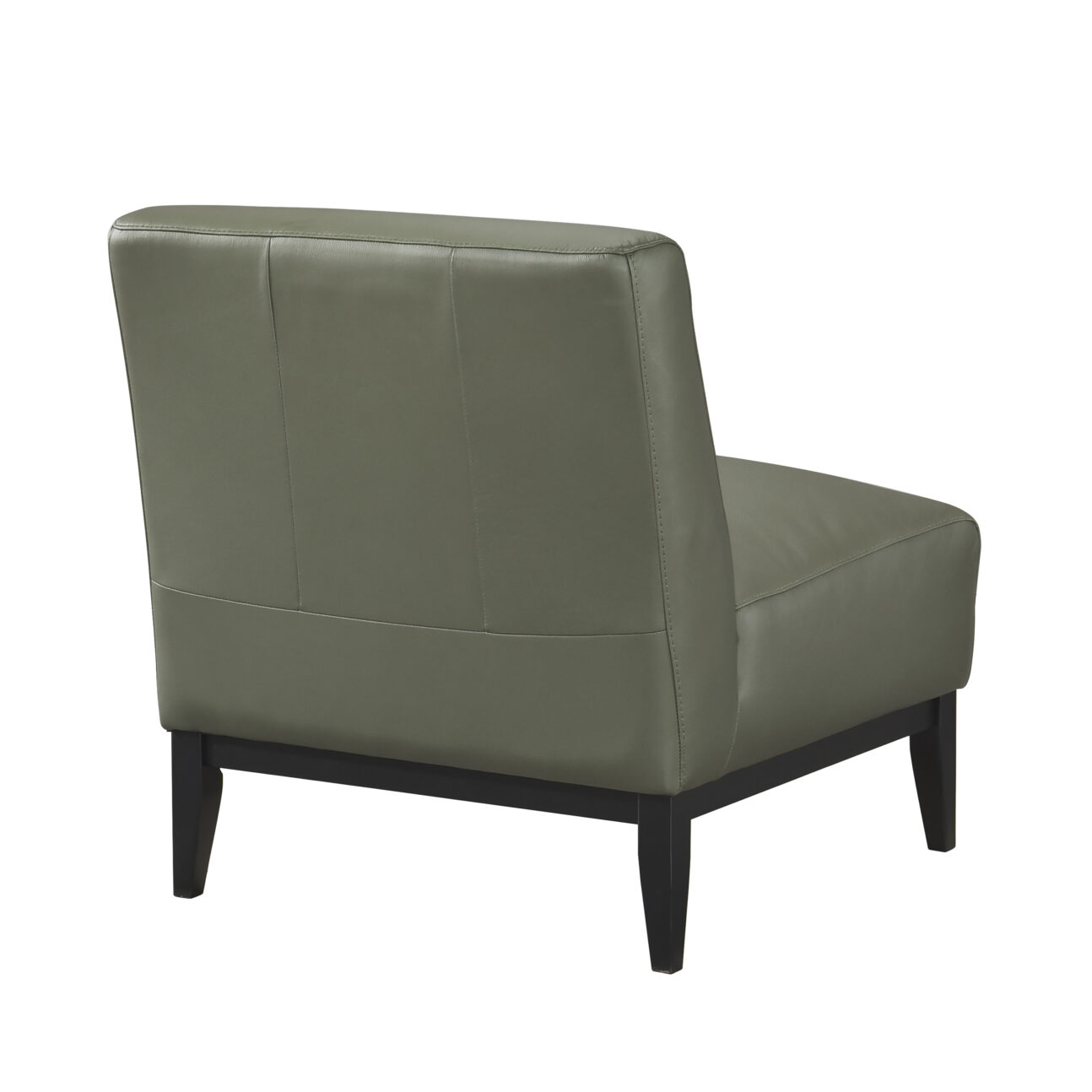 Soho Leather Accent Chair - Green - Image 4