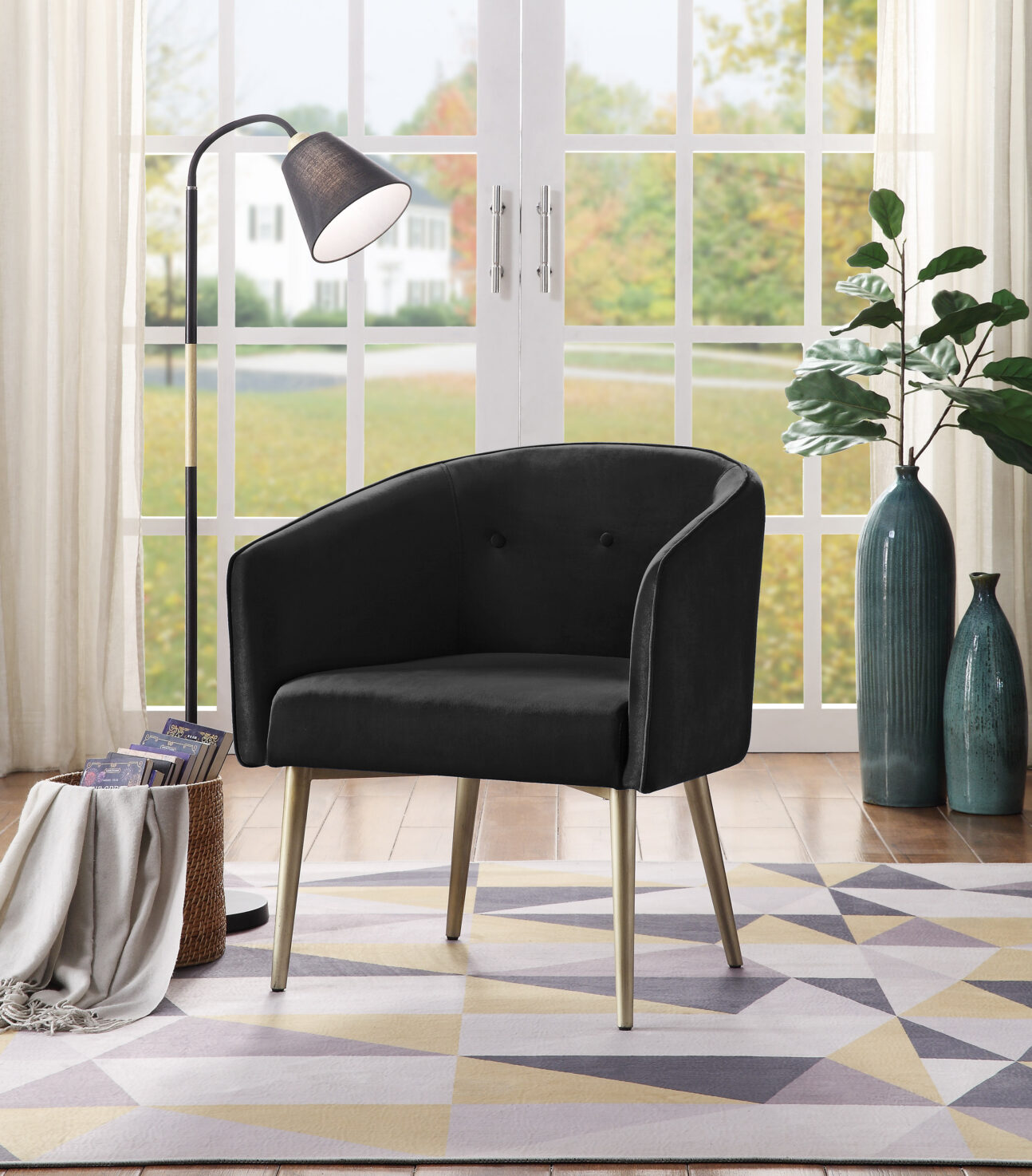 Fresno Accent Chair - Black - Image 5