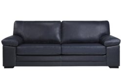Orson Leather Living Room - Navy