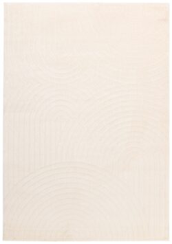 Transitional Cream Textured Area Rug