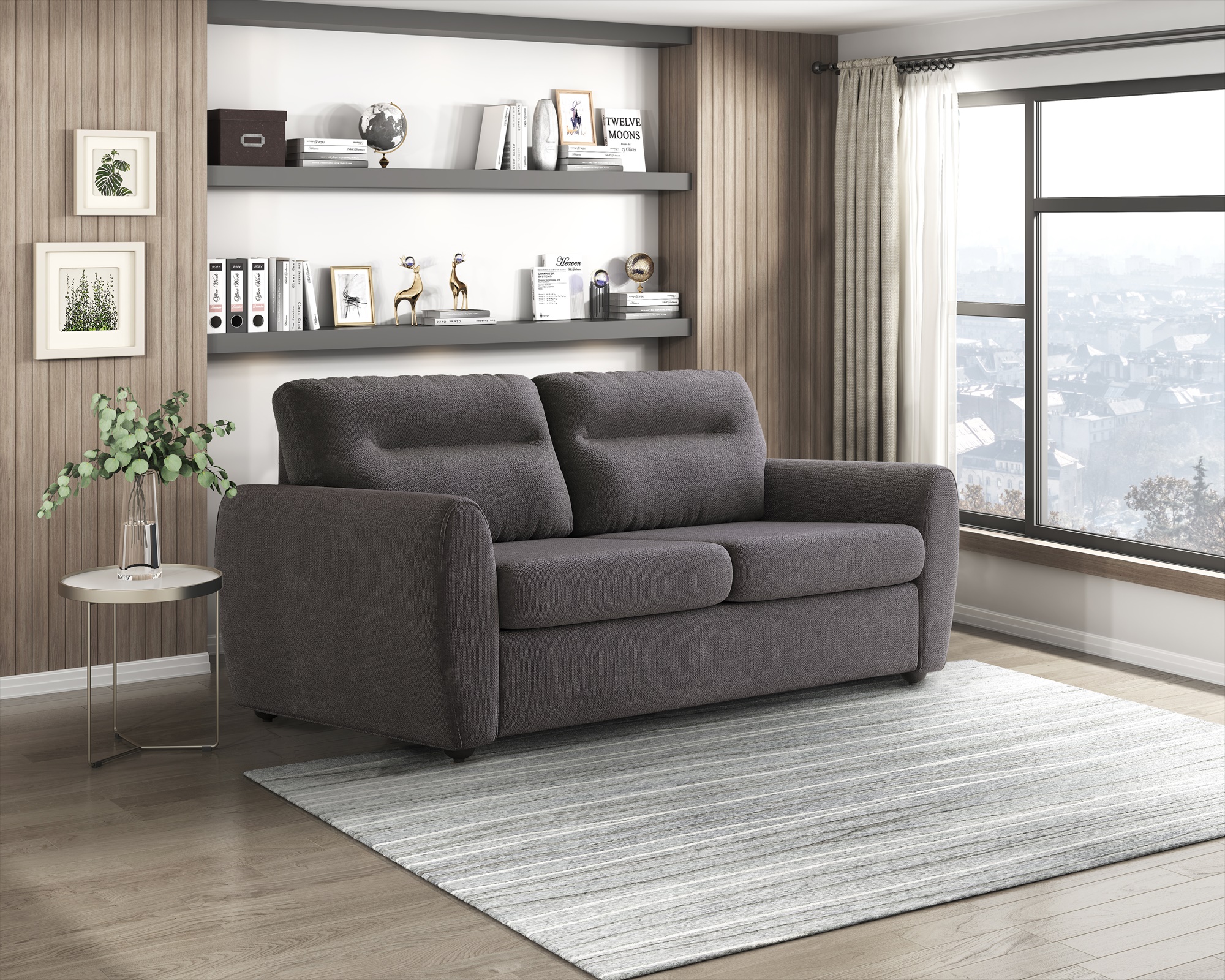 Bree Sofa Bed - Grey - Image 4