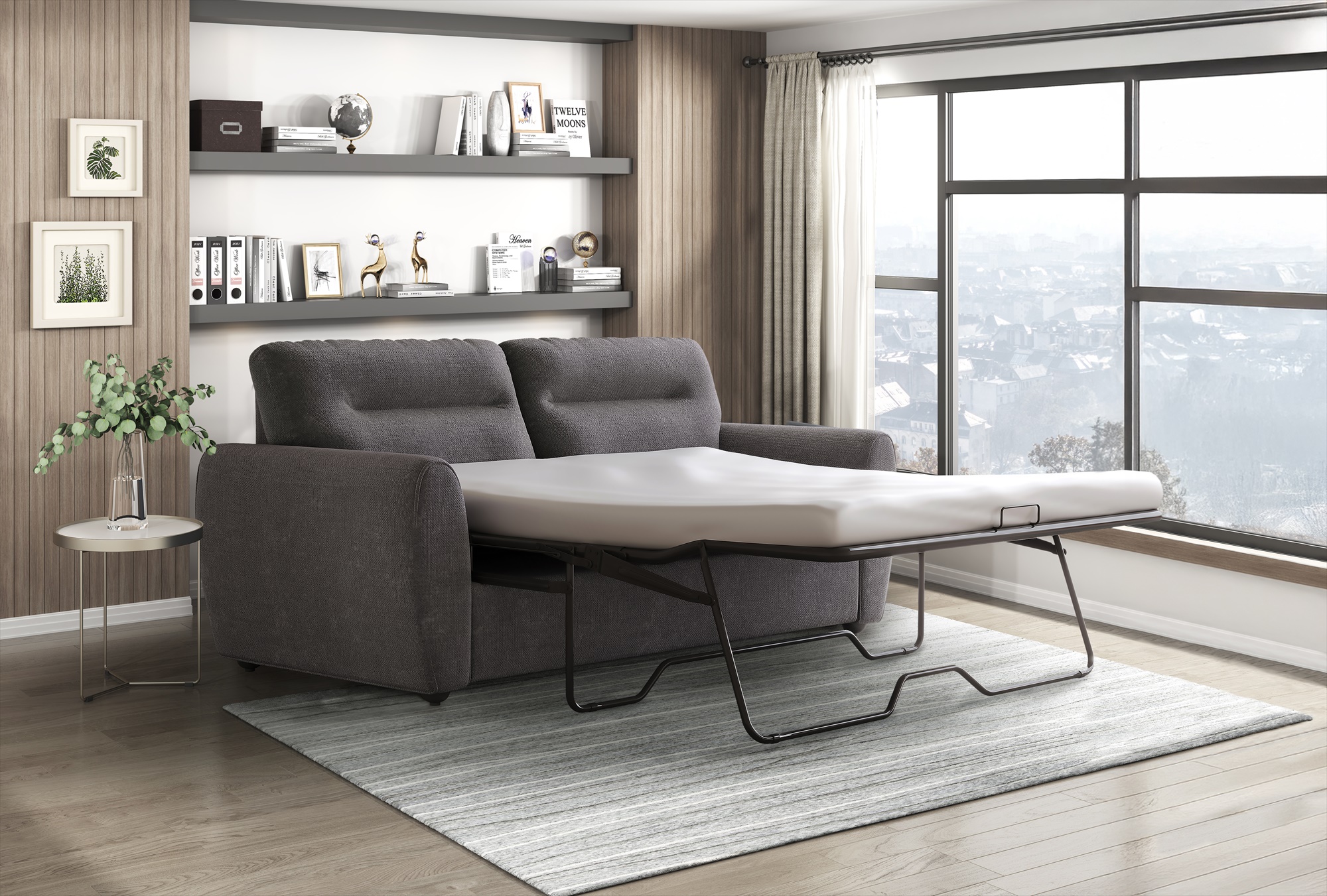 Bree Sofa Bed - Grey - Image 5