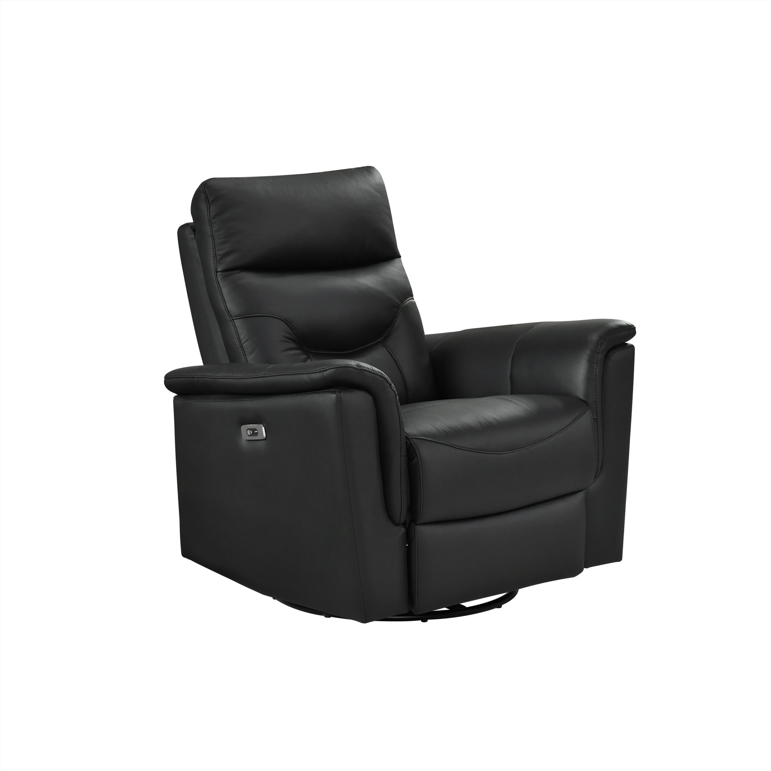 Grady Power Leather Reclining Living Room - Black - Image 6