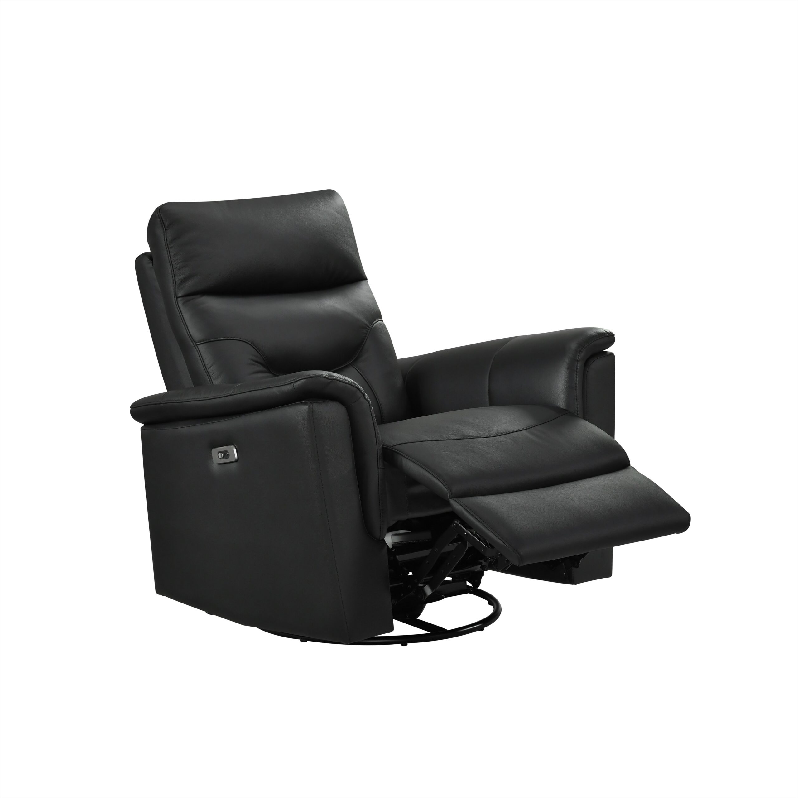 Grady Power Leather Reclining Living Room - Black - Image 5