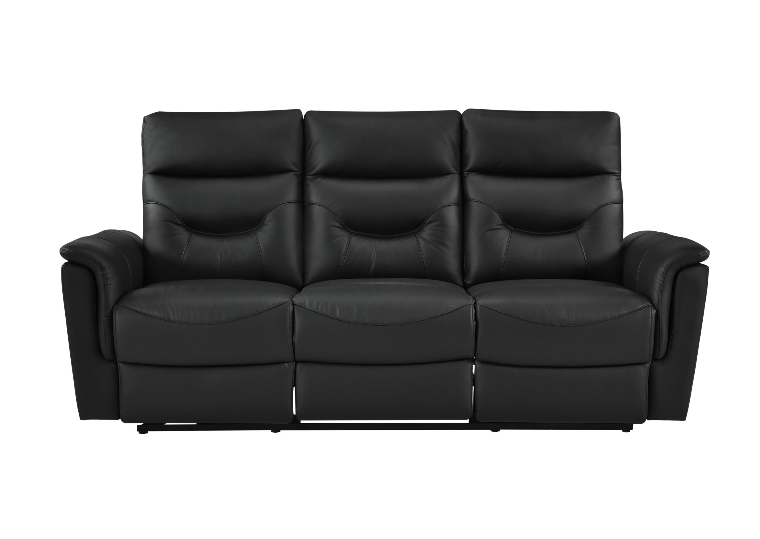 Grady Power Leather Reclining Living Room - Black - Image 2